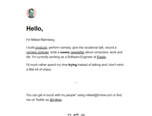 Tablet Screenshot of mikkelmalmberg.com